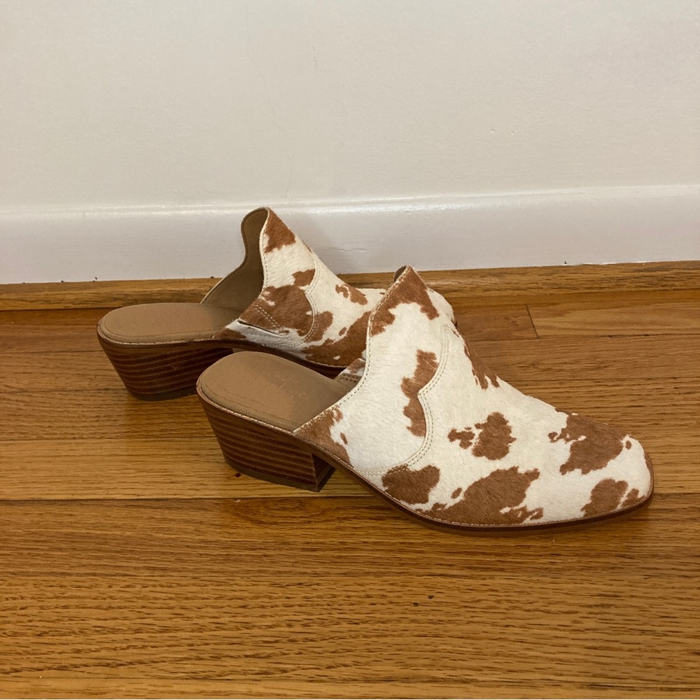 Crown vintage Cow Hide mule